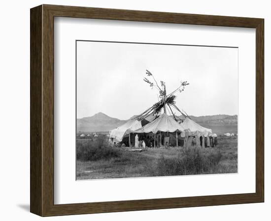 Cheyenne Sun Dance, c1910-Edward S. Curtis-Framed Giclee Print