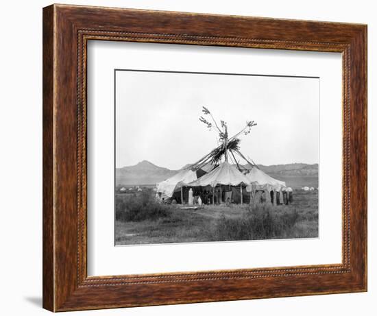 Cheyenne Sun Dance, c1910-Edward S. Curtis-Framed Giclee Print