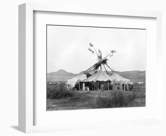 Cheyenne Sun Dance, c1910-Edward S. Curtis-Framed Giclee Print