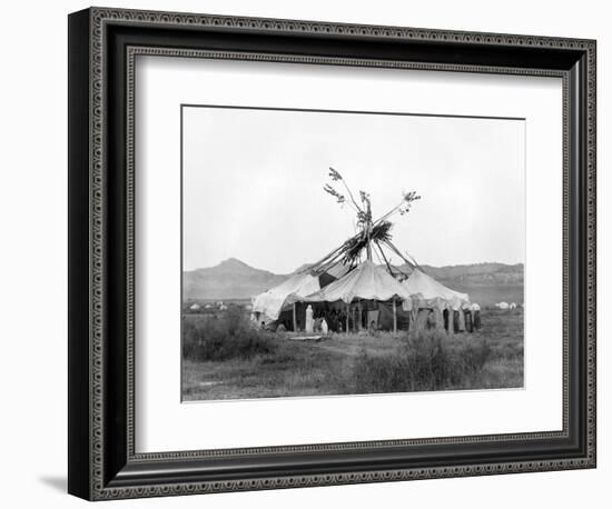 Cheyenne Sun Dance, c1910-Edward S. Curtis-Framed Giclee Print