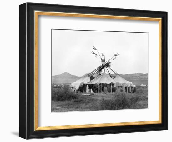 Cheyenne Sun Dance, c1910-Edward S. Curtis-Framed Giclee Print