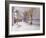 Cheyne Walk in Winter, London-John Sutton-Framed Giclee Print