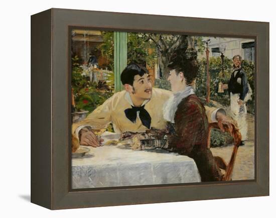 Chez le Pere Lathuille (At Pere Lathuille's)-Edouard Manet-Framed Premier Image Canvas