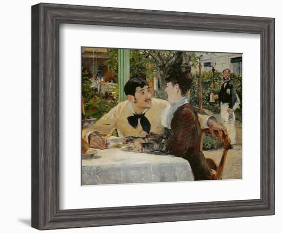 Chez le Pere Lathuille (At Pere Lathuille's)-Edouard Manet-Framed Giclee Print