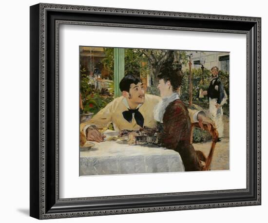 Chez le Pere Lathuille (At Pere Lathuille's)-Edouard Manet-Framed Giclee Print