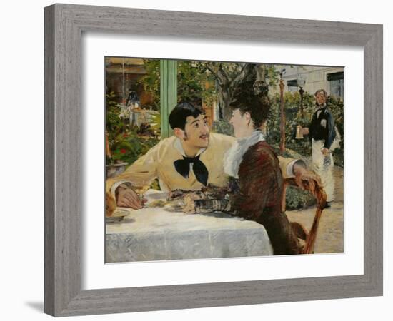 Chez le Pere Lathuille (At Pere Lathuille's)-Edouard Manet-Framed Giclee Print