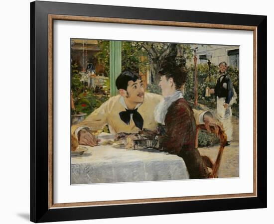 Chez le Pere Lathuille (At Pere Lathuille's)-Edouard Manet-Framed Giclee Print