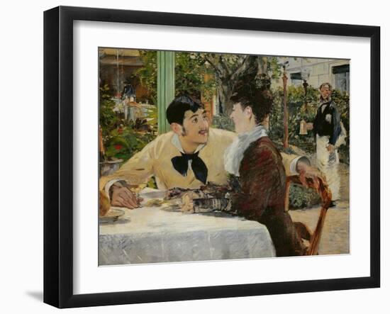 Chez le Pere Lathuille (At Pere Lathuille's)-Edouard Manet-Framed Giclee Print