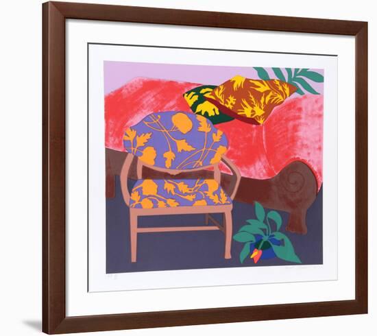 Chez-Hunt Slonem-Framed Serigraph