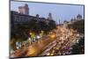 Chhatrapati Shivaji Terminus Train Station and Central Mumbai, India-Peter Adams-Mounted Photographic Print