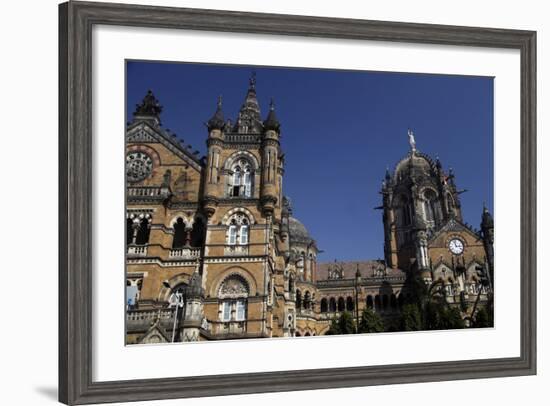 Chhatrapati Shivaji (Victoria) Terminus, Mumbai, India-Kymri Wilt-Framed Photographic Print