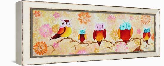 Chi Omega Owl Painting-Megan Aroon Duncanson-Framed Premier Image Canvas