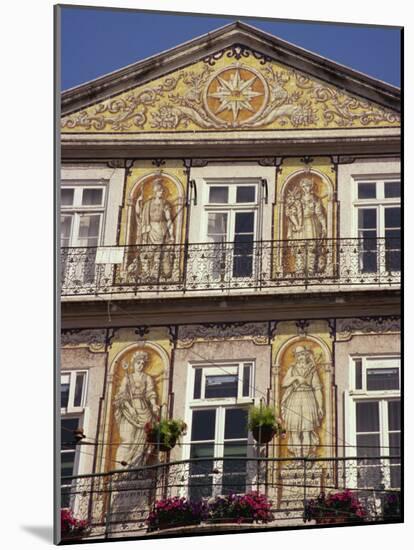 Chiado, Teramic Tile Pictures on House, Trindade, Lisbon, Portugal, Europe-Ken Gillham-Mounted Photographic Print