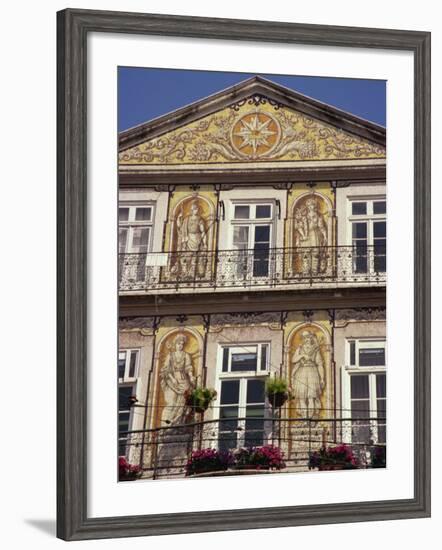 Chiado, Teramic Tile Pictures on House, Trindade, Lisbon, Portugal, Europe-Ken Gillham-Framed Photographic Print