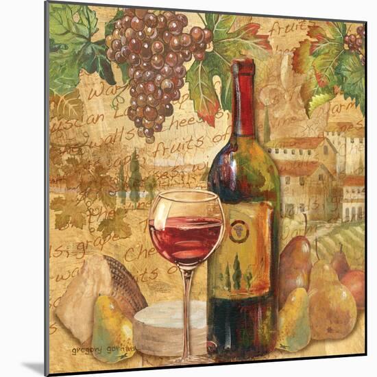 Chianti Abundance - Wine-Gregory Gorham-Mounted Art Print