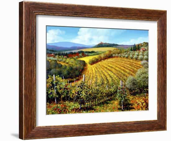 Chianti Vineyards-Michael Swanson-Framed Art Print