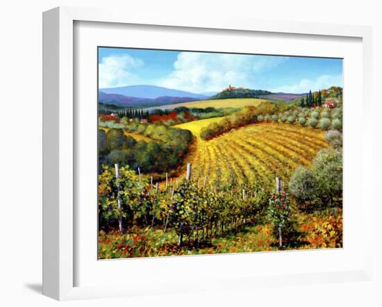 Chianti Vineyards-Michael Swanson-Framed Art Print