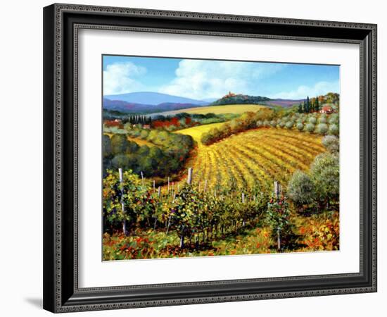 Chianti Vineyards-Michael Swanson-Framed Art Print