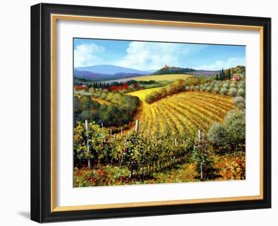 Chianti Vineyards-Michael Swanson-Framed Art Print