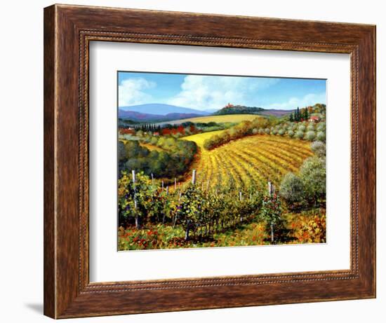 Chianti Vineyards-Michael Swanson-Framed Art Print