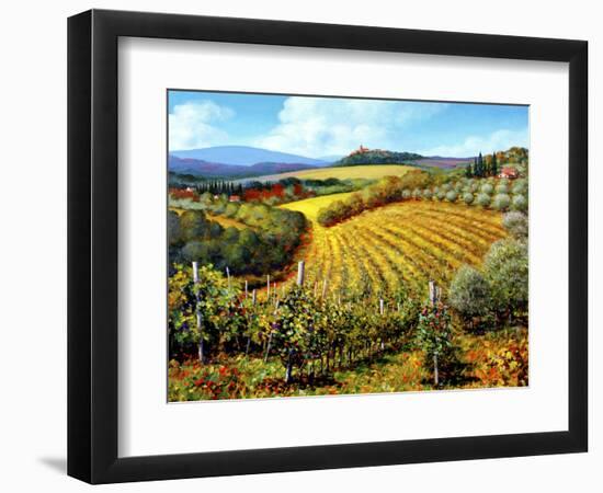 Chianti Vineyards-Michael Swanson-Framed Art Print