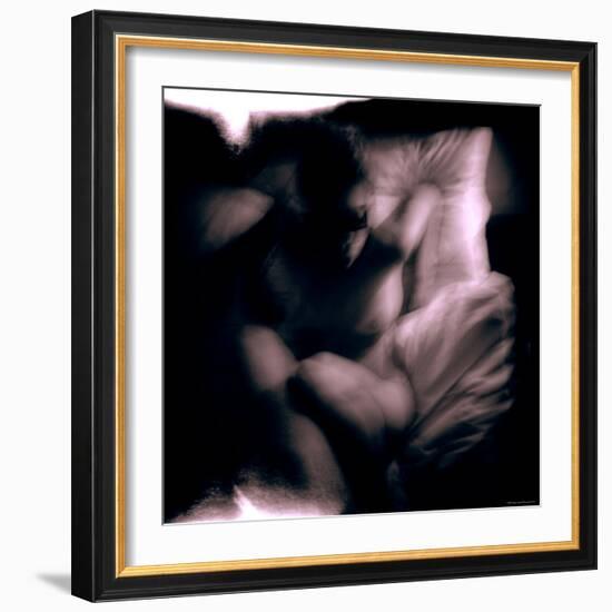 Chiara in the Nude Blindfolded-Edoardo Pasero-Framed Photographic Print