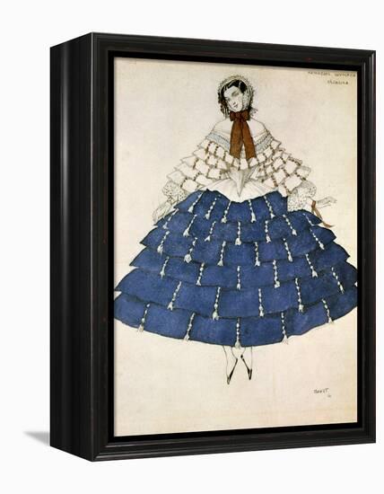 Chiarina, Design for a Costume for the Ballet Carnival Composed by Robert Schumann, 1919-Leon Bakst-Framed Premier Image Canvas