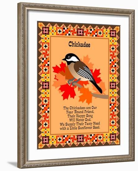 Chicadee Quilt-Mark Frost-Framed Giclee Print