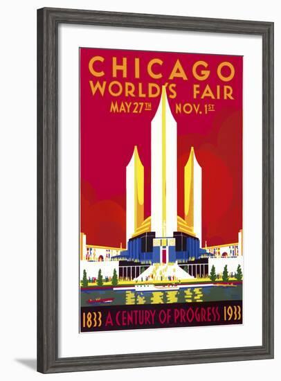 Chicago, a Century of Progress-null-Framed Giclee Print