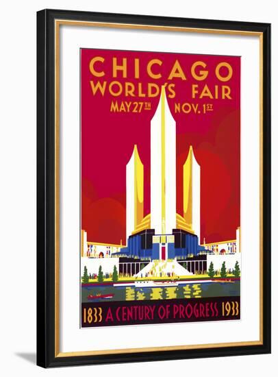 Chicago, a Century of Progress--Framed Giclee Print