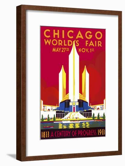 Chicago, a Century of Progress-null-Framed Giclee Print