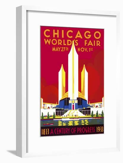 Chicago, a Century of Progress-null-Framed Giclee Print