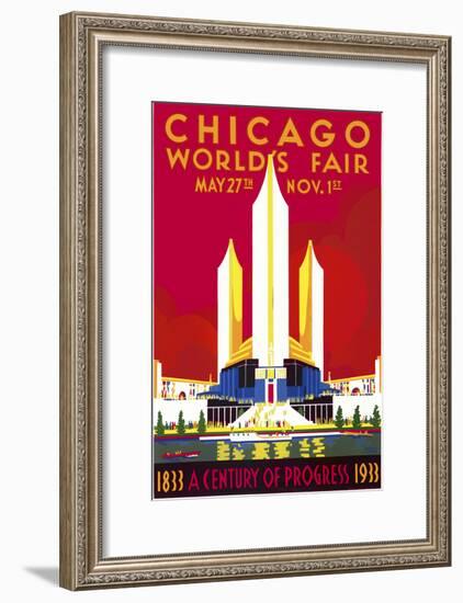 Chicago, a Century of Progress-null-Framed Giclee Print