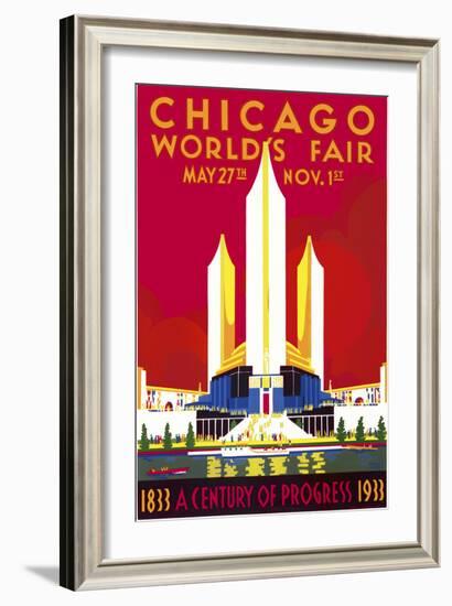 Chicago, a Century of Progress-null-Framed Giclee Print