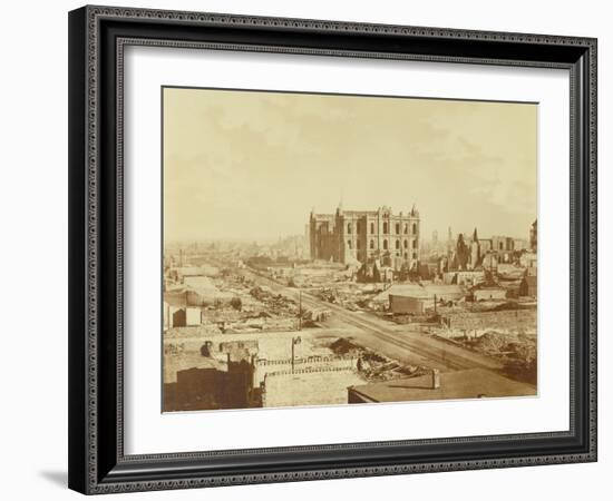 Chicago after the Fire of 1871-null-Framed Photographic Print