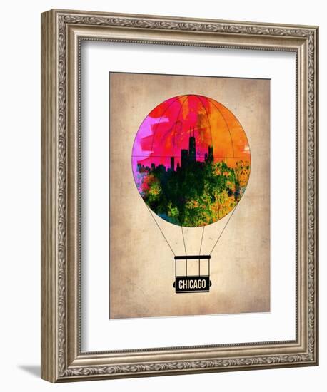 Chicago Air Balloon-NaxArt-Framed Art Print