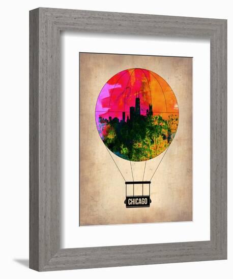 Chicago Air Balloon-NaxArt-Framed Art Print