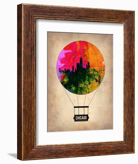 Chicago Air Balloon-NaxArt-Framed Art Print