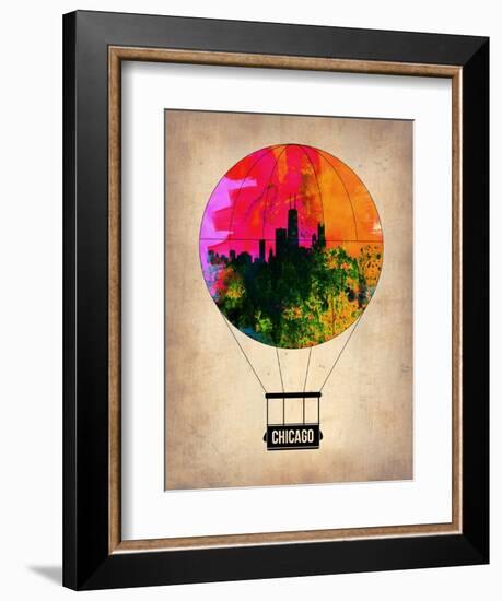 Chicago Air Balloon-NaxArt-Framed Art Print