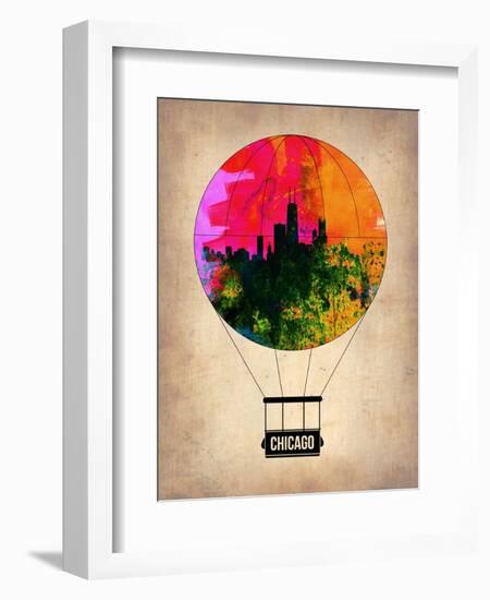 Chicago Air Balloon-NaxArt-Framed Art Print