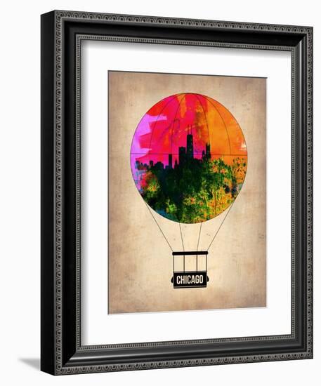 Chicago Air Balloon-NaxArt-Framed Art Print