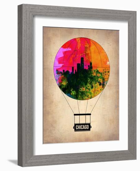 Chicago Air Balloon-NaxArt-Framed Art Print