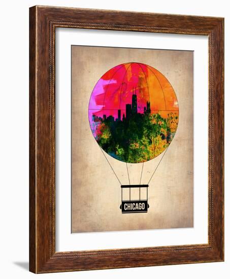 Chicago Air Balloon-NaxArt-Framed Art Print