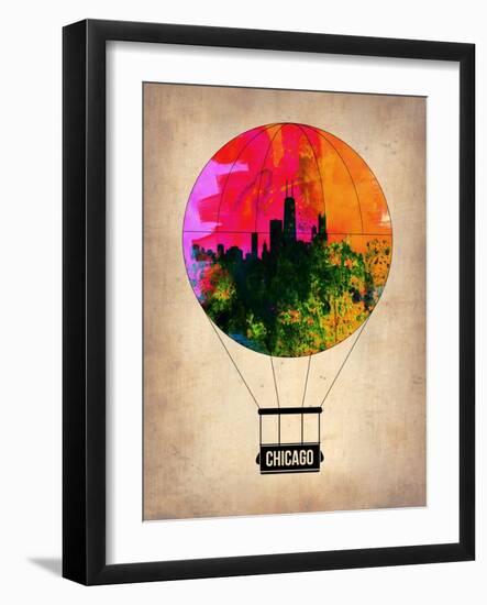 Chicago Air Balloon-NaxArt-Framed Art Print