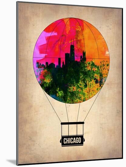 Chicago Air Balloon-NaxArt-Mounted Art Print