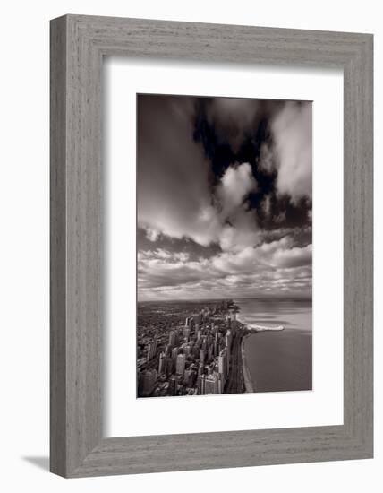 Chicago Aloft BW-Steve Gadomski-Framed Photographic Print