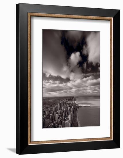 Chicago Aloft BW-Steve Gadomski-Framed Photographic Print