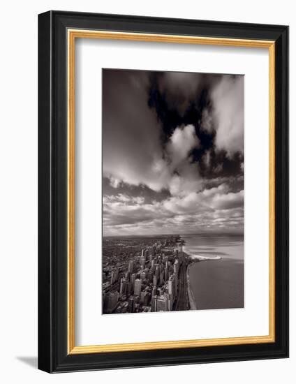 Chicago Aloft BW-Steve Gadomski-Framed Photographic Print