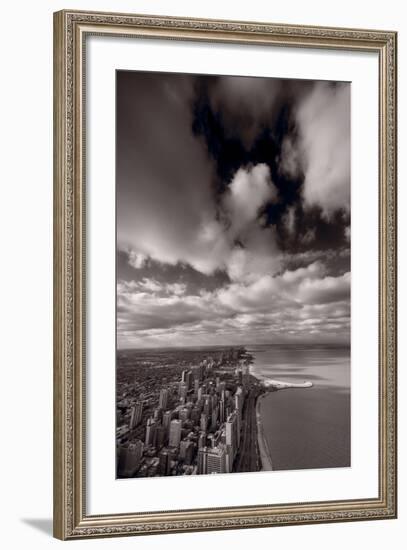 Chicago Aloft BW-Steve Gadomski-Framed Photographic Print