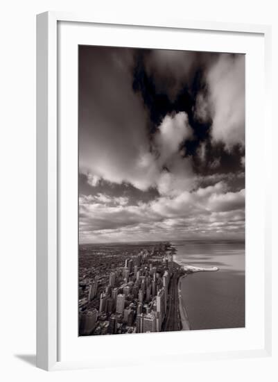 Chicago Aloft BW-Steve Gadomski-Framed Photographic Print